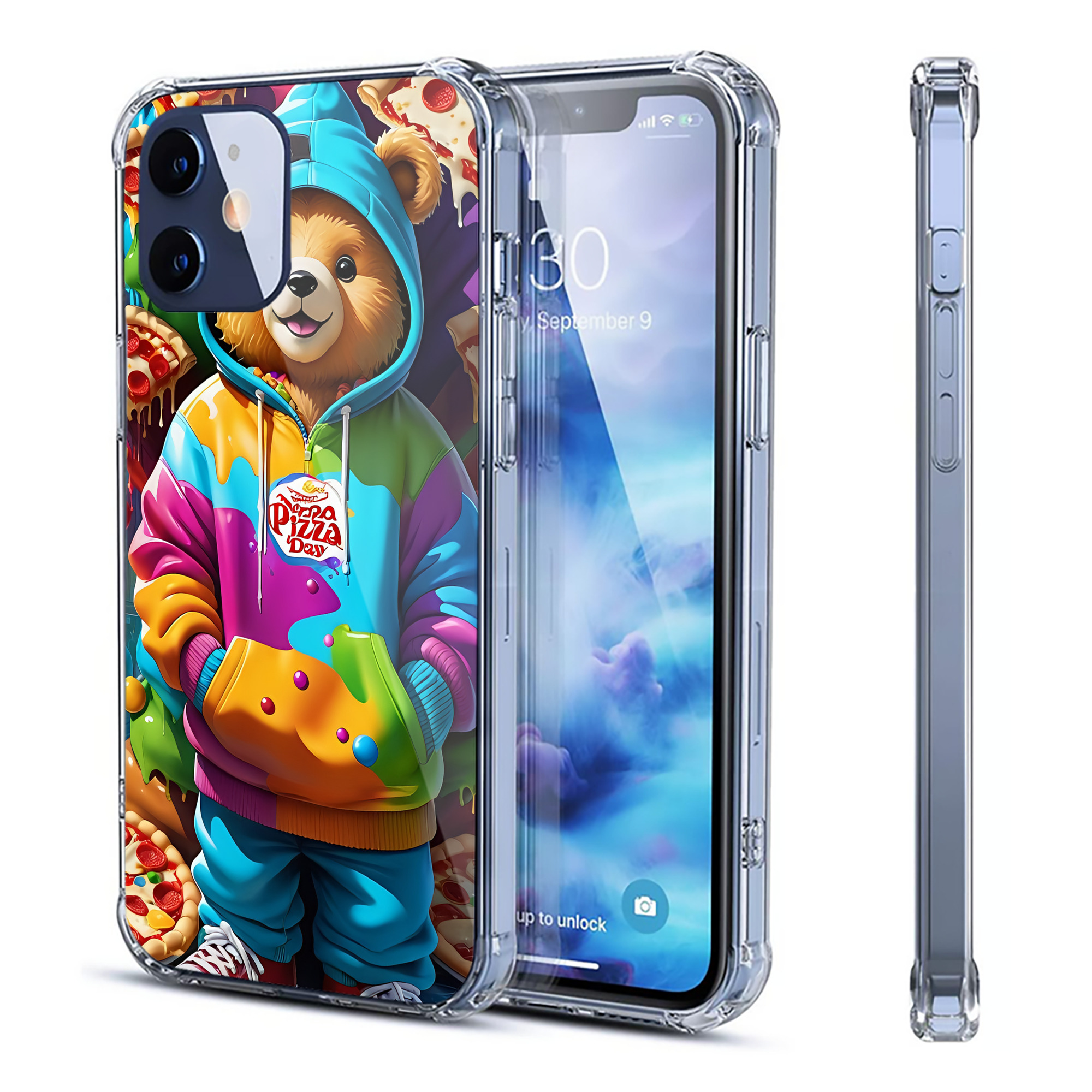 （画像用） ミッキーマウス Mickey Mouse 【iPhone 12シリーズ対応】透明スマホケース（クリアソフトケース）